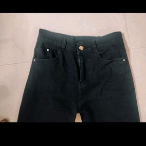 black wide leg jeans