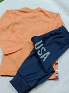 kids tshirt and lower set