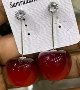 Cherry Drop Earrings