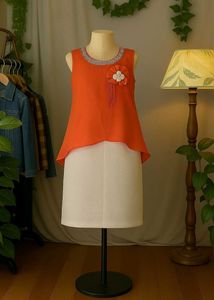 Girls Orange Dress