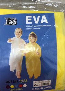 Kids Yellow Rain Coat For Unisex Persons