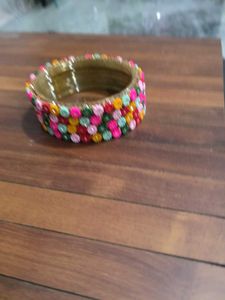 Colorful Floral Bangle Set
