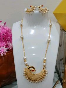 Pearl Peacock Jewelry Set