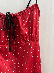 Sweetheart Printed Spaghetti Dress