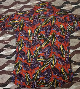 Leaf Print Shirt