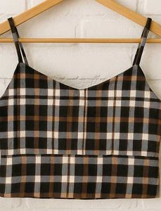 Plaid Crop Top