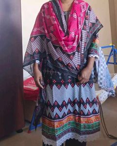 Readymade Dress Pure Cotton.kurti Salwar Dupatta.