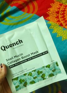 Quench Snail Mucin Mask and cleansing balm