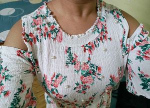 Off Shoulder Floral Mini Dress