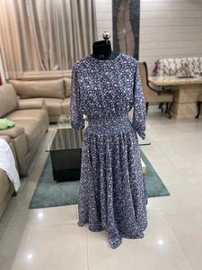 Casual Grey Midi Length Dress