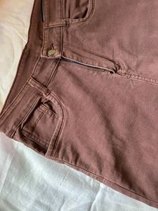 Brown Wide Leg Jeans