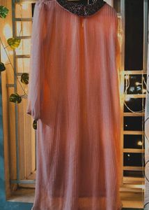 Peach Midi Dress