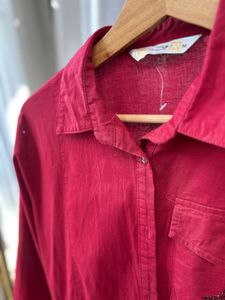 Red Star Button-Down Dress