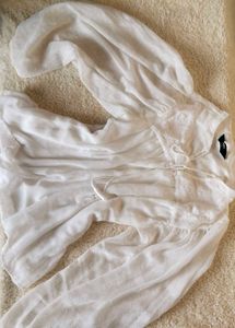 White Sheer Blouse
