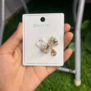 Crystal Bow Hijab Pin - Any One