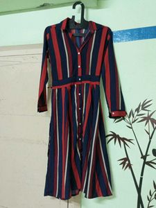 Striped Shirt Dress