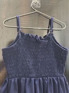 Navy Smocked Sundress