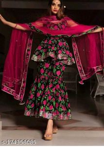 Floral Print Kurta Set