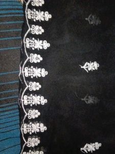 Black Embroidered Kurta