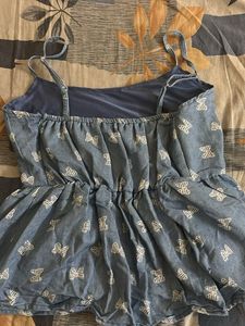 Cute Denim Style Top