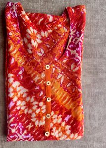 Red Printed Kurti