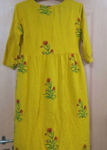 Yellow Aline Kurta