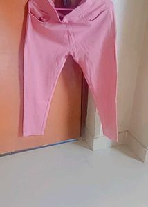 Pink Cropped Pants