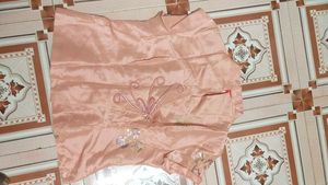 Elegant Peach Embroidered Coat