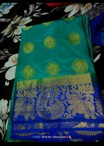 Elegant Green Silk Saree🥹♥️