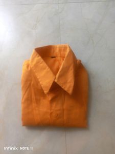 1 - 3 Yrs Boys Orange Party Casual shirt