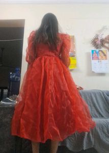 Elegant Red Party Dress