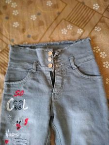 Embroidered Denim Jeans