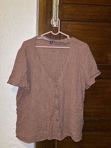 Casual Pink Button Down