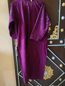 Purple Embellished Kurti