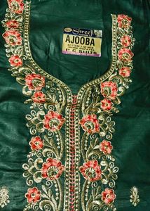 Green Cut piece Suit With Maroon Pent