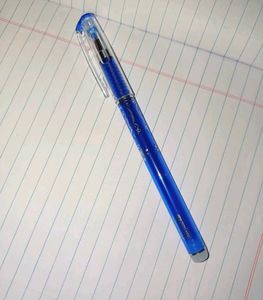 New Blue Ink Erasable Gel Pen with attached Magic