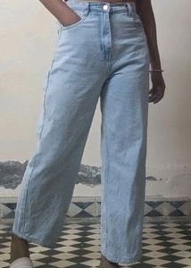 Light Blue Wide Leg Jeans