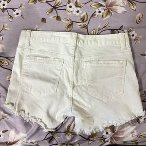 Imported White Shorts