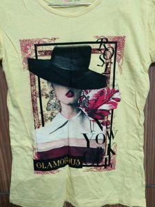 Yellow Graphic Tee