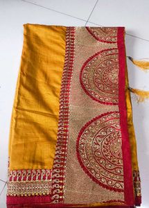 Beautiful Mustard Saree💗💗💗