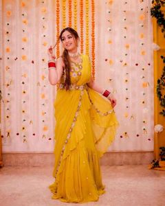 🆕️🆕️Lehenga Saree For Haldi