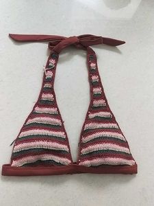 XS Striped Bikini Top