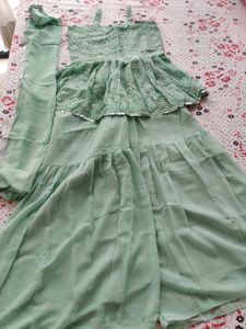 Sea Green Garara Set For Women
