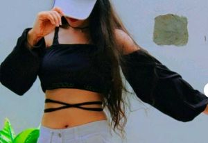 Tube Waist Drawstring Off Shoulder Top