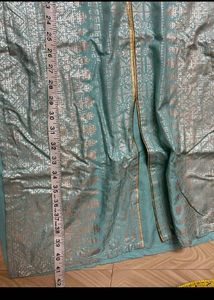 W printed straight Kurta with sequence