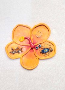 Hibiscus Clay Jewelry Tray