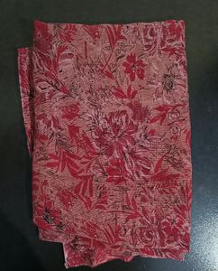 Floral Red Saree