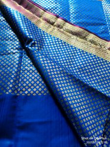 Elegant Blue &amp; pink Benarasi Saree