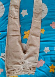 Beige/Cream Colour Jeans