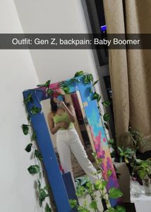 Flared White Pants